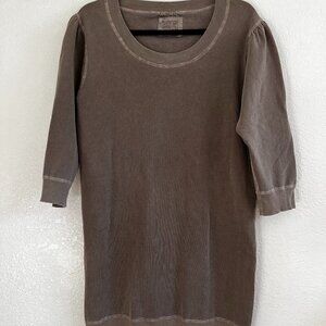 So Charlotte Women's Olive‎ Green Knit Pullover Midi Fleece dress One Size
